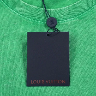 Футболка Louis Vuitton Skeleton And Raven On The Logo "Green" фото № 4