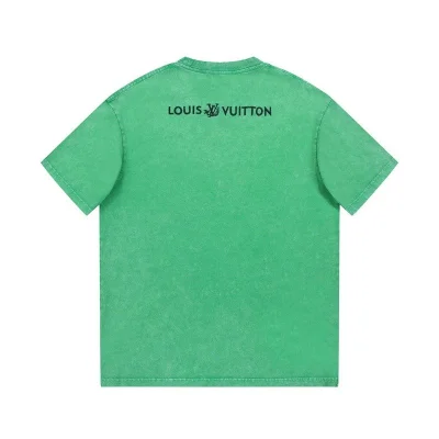 Футболка Louis Vuitton Skeleton And Raven On The Logo "Green" фото № 5