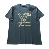 Футболка Louis Vuitton Embroidered Picture And Logo "Blue"