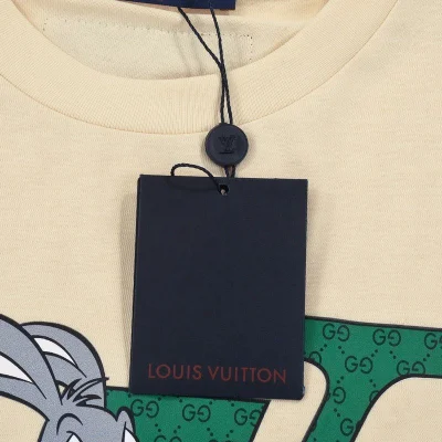 Футболка Louis Vuitton Basketball Player Rabbit "Cream" фото № 5