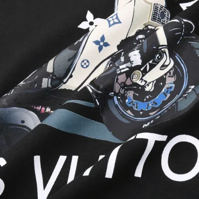 Футболка Louis Vuitton Motorcycle Print "Black" фото № 4