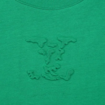 Футболка Louis Vuitton Embossed Monogram Logo "Green" фото № 6