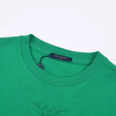 Футболка Louis Vuitton Embossed Monogram Logo "Green" фото № 3