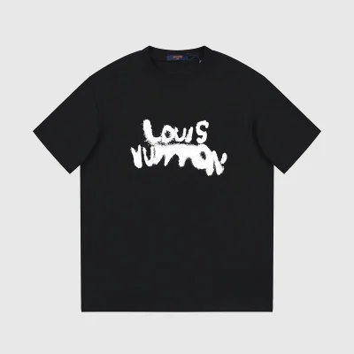 Футболка Louis Vuitton With Text Logo Stylish "Black" фото № 5