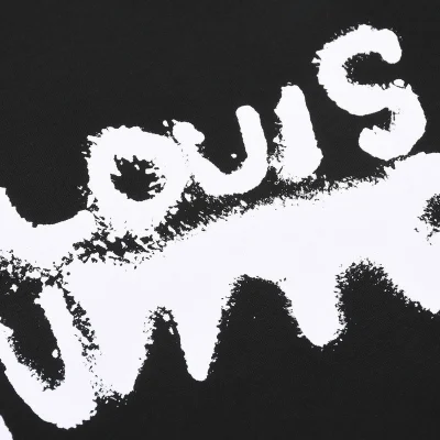 Футболка Louis Vuitton With Text Logo Stylish "Black" фото № 6