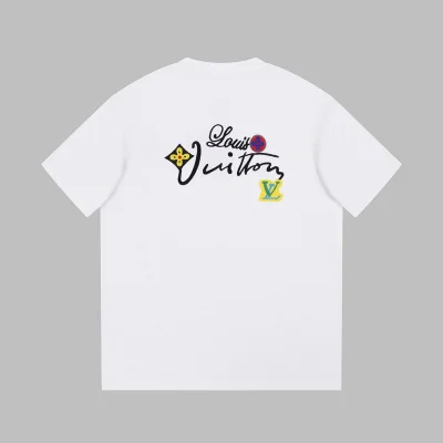 Футболка Louis Vuitton Logo-Signature "White" фото № 3 Футболка Louis Vuitton Logo-Signature "White" фото № 3