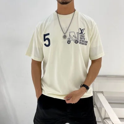 Футболка Louis Vuitton Set Design Operation Text "White" фото № 9
