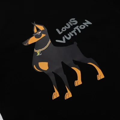 Футболка Louis Vuitton With Picture Of A Dog "Black" фото № 7