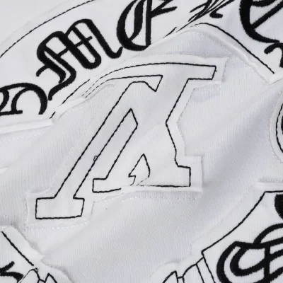 Футболка Louis Vuitton X Chrome Hearts With Two Logos "White" фото № 2