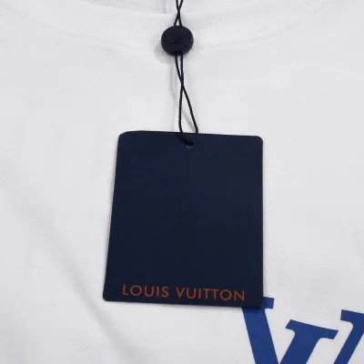 Футболка Louis Vuitton With Blue Print "White" фото № 2