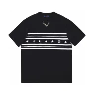 Футболка Louis Vuitton Decorated With Stars And Flowers "Black"