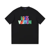 Футболка Louis Vuitton Cartoon Style Brand Lettering "Black"