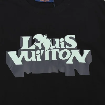 Футболка Louis Vuitton 3D Logo Drawing "Black" фото № 6