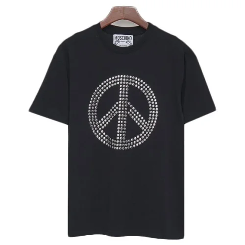 Футболка Moschino Circle From Silver Dots "Black"