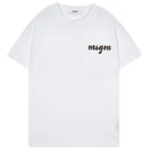 Футболка MSGM Logo With Palm Trees "White"