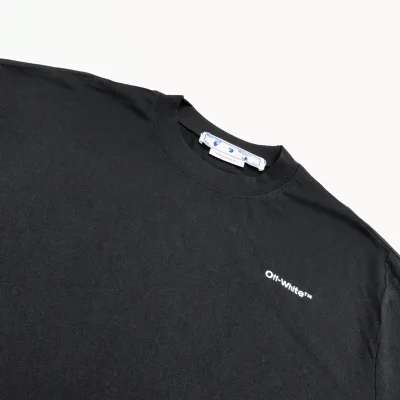 Футболка Off-White Curves Print "Black" фото № 3