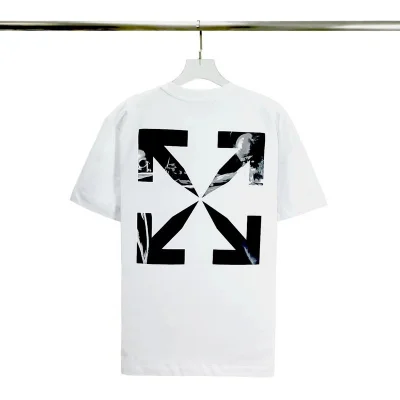 Футболка Off White Print - Ghosts Of The Past "White" фото № 2