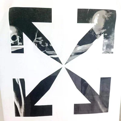 Футболка Off White Print - Ghosts Of The Past "White" фото № 4