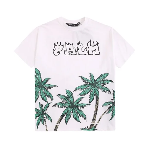 Футболка Palm Angels Tropics "White/Pink"
