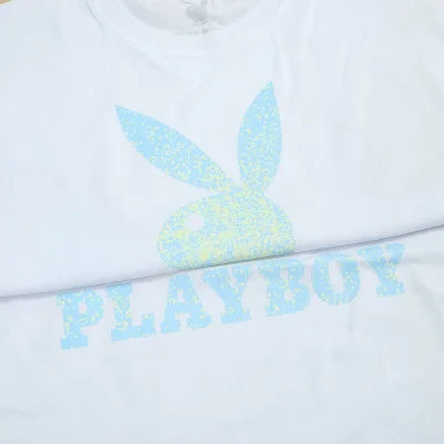 Футболка Playboy Dotted Logo "White" фото № 7