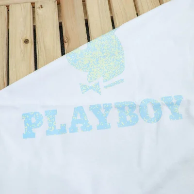 Футболка Playboy Dotted Logo "White" фото № 6