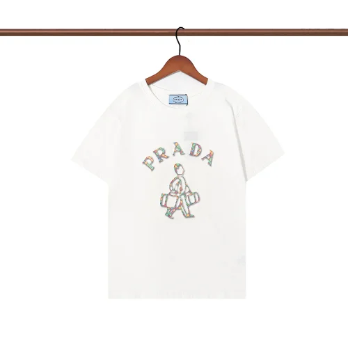 Футболка Prada Walking Man Print "White"