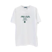 Футболка Prada Text Print "White, Green"