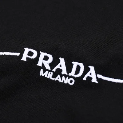 Футболка Prada The Running Line "Black" фото № 7