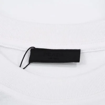 Футболка Prada With Logo Print Milano "White" фото № 3