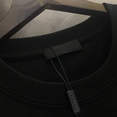 Футболка Prada With Brand Badge On The Pocket "Black" фото № 4