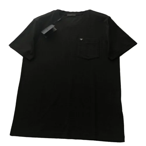 Футболка Prada With Brand Badge On The Pocket "Black"