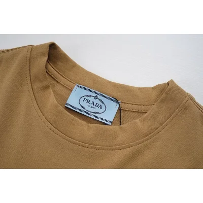 Футболка Prada Print Made Of Hearts "Brown" фото № 5