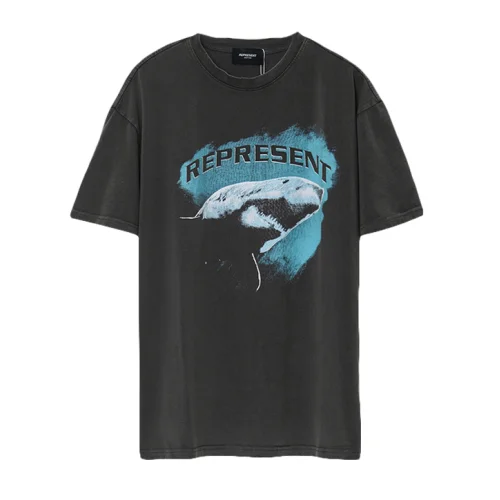 Футболка Represent With Print "Gray"