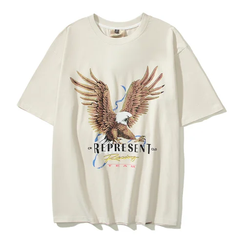 Футболка Represent Flying Eagle Print "Cream"