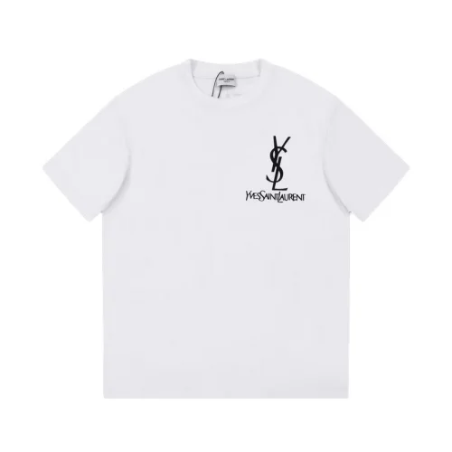 Футболка Saint Laurent With Text Logo "White"