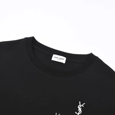 Футболка Saint Laurent With Emblem And Text Logo "Black" фото № 6 Футболка Saint Laurent With Emblem And Text Logo "Black" фото № 6