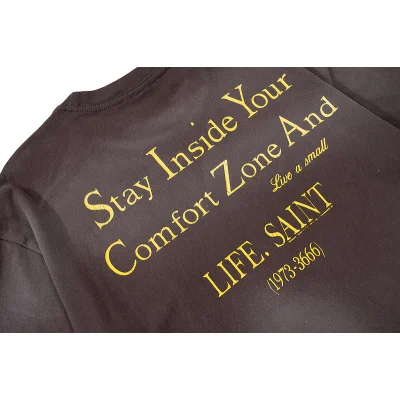 Футболка Saint Michael Never Be Alone "Brown" фото № 3 Футболка Saint Michael Never Be Alone "Brown" фото № 3