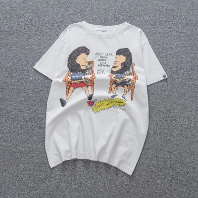 Футболка Saint Michael X Bathing Ape Heaven And Hell "White" фото № 2