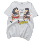 Футболка Saint Michael X Bathing Ape Heaven And Hell "White"