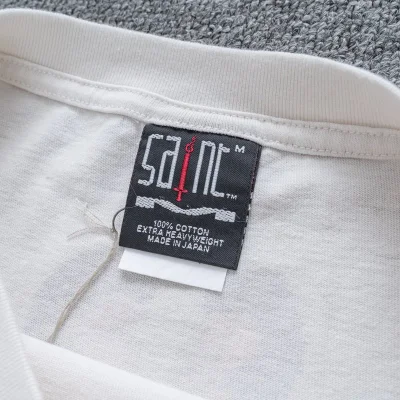 Футболка Saint Michael X Bathing Ape Heaven And Hell "White" фото № 9