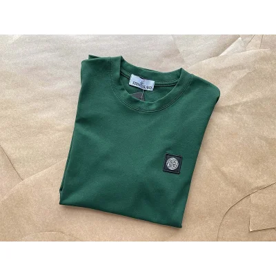 Футболка Stone Island With Black Logo "Green" фото № 2