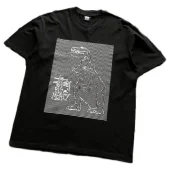 Футболка Stussy Dinosaur Made Of Lines "Black"