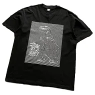 Футболка Stussy Dinosaur Made Of Lines "Black"