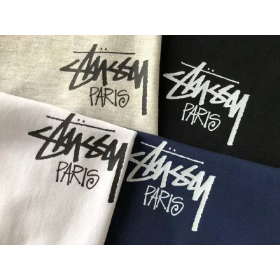 Футболка Stussy Inscription Paris "White" фото № 5