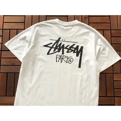 Футболка Stussy Inscription Paris "White" фото № 3