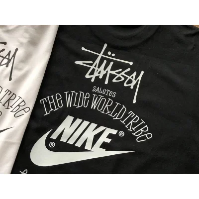Футболка Stussy Nike Logo With Inscription Back "Black" фото № 4