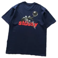 Футболка Stussy Skeleton With Wings "Blue"