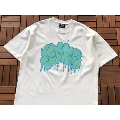 Футболка Stussy Spreading Blots "White" фото № 2 Футболка Stussy Spreading Blots "White" фото № 2