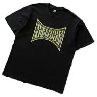 Футболка Stussy Logo Inside Rectangle With Concave Sides