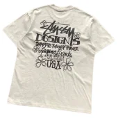 Футболка Stussy Inscription Designs Summer Twenty Three "Beige"